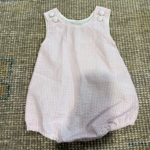 Pink Striped Kids One Piece